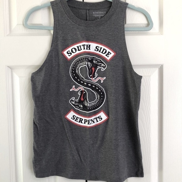 Riverdale Southside Side Serpents Tank Top Gray Size Small - Picture 1 of 6